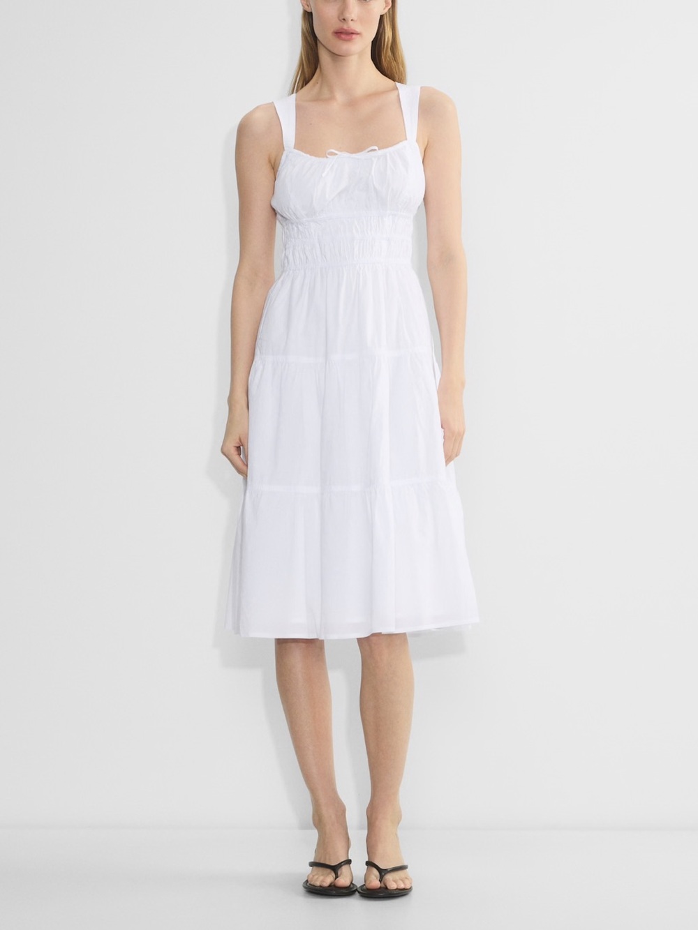 Aritzia Martine poplin midi dress